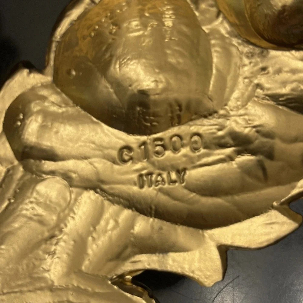Gold‎ Gilt Baroque Fruit Floral Swag Italy Wall Hanging